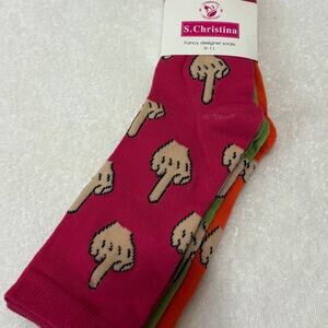 3-Pack Middle Finger Socks